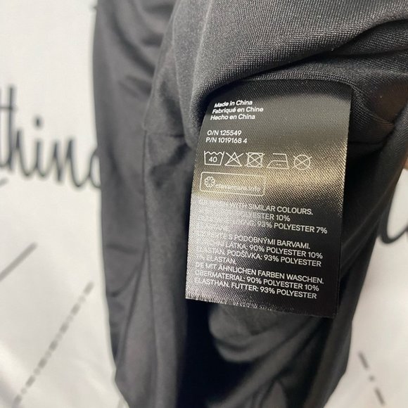 H&M Divided Black Cutout Keyhole Ruched Gathered-detail Dress - Picture 5 of 5